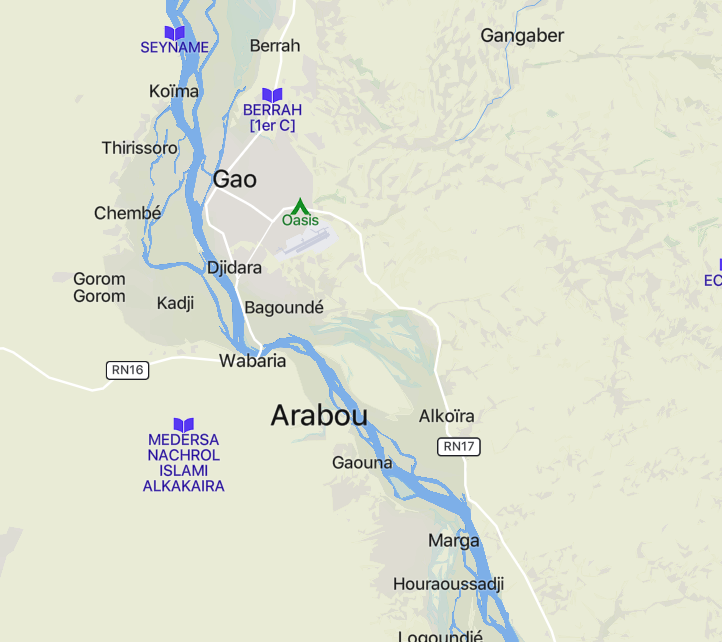 Suspected Islamic State Greater Sahara (ISGS) Armed Assault on "NGO" Convoy (Likely UN Peacekeeping) Kills 10 and Razes 8 Vehicles in Arabou, Gao Region, Mali