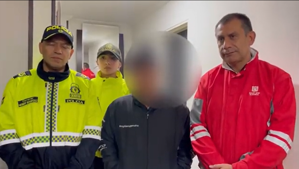 Police Rescue a Merchant Only Hours After Being Abducted By Armed Gang Members in La Alquería, Puente Aranda, Bogotá, Colombia - 19 April 2023
