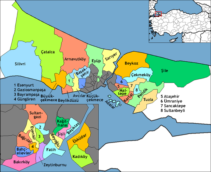 Istanbul Districts, Turkey