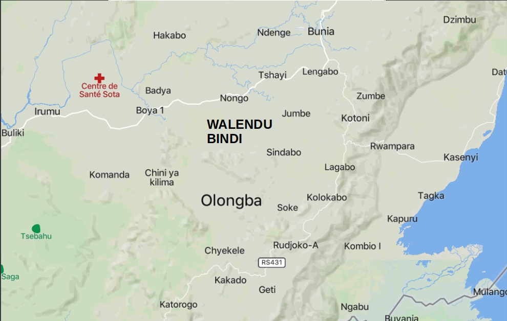 uspected Islamic State Central Africa (ISCA/Wilayat Wasat Afriqiyah) Armed Assault Kills 2 and Razes Homes in Gold Rich Walendo Bindi, Irumu Region, Ituri Province, Congo (DR) -