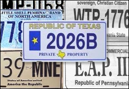 Republic of Texas License Plate