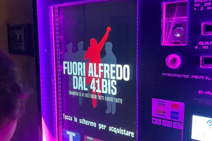 (Claim / Anonymous Anarchist) Italian Anarchists Hacked Several Cigarette Vending Machines to Show Alfredo Cospito Solidarity Posters,  in Sardinia, Naples, Pescara and Liguria, Italy - 26 March