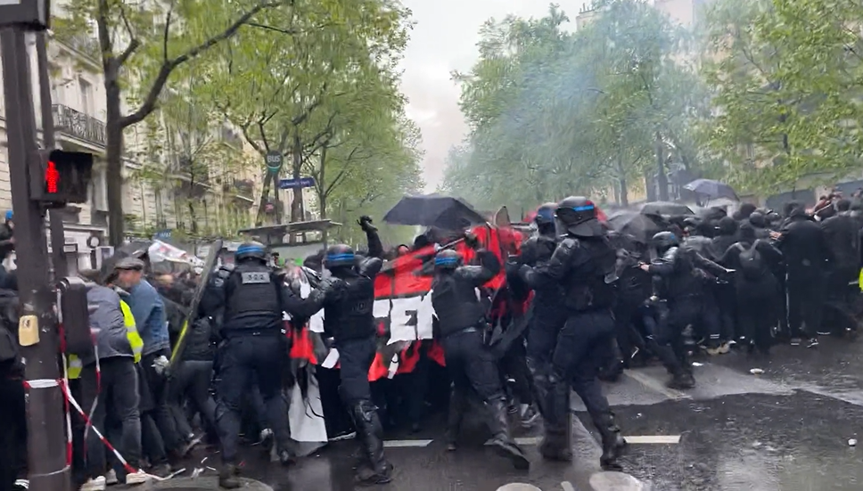 Clashes Between Anti-Macron's Reforms Protesters and Police Result in 291 Arrests and 108 Officers Wounded, Paris, France - 02 May 2023