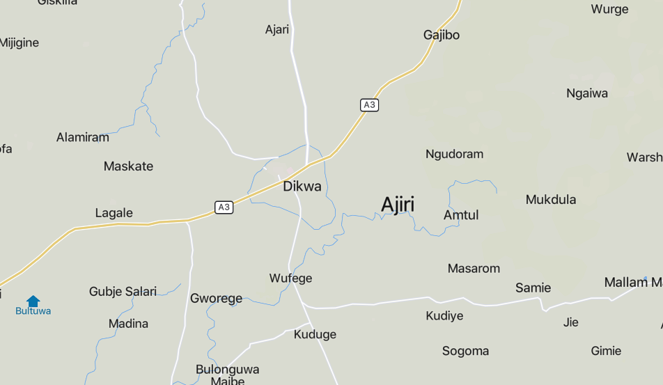 Ajiri on the A3 East, Borno State, Nigeria