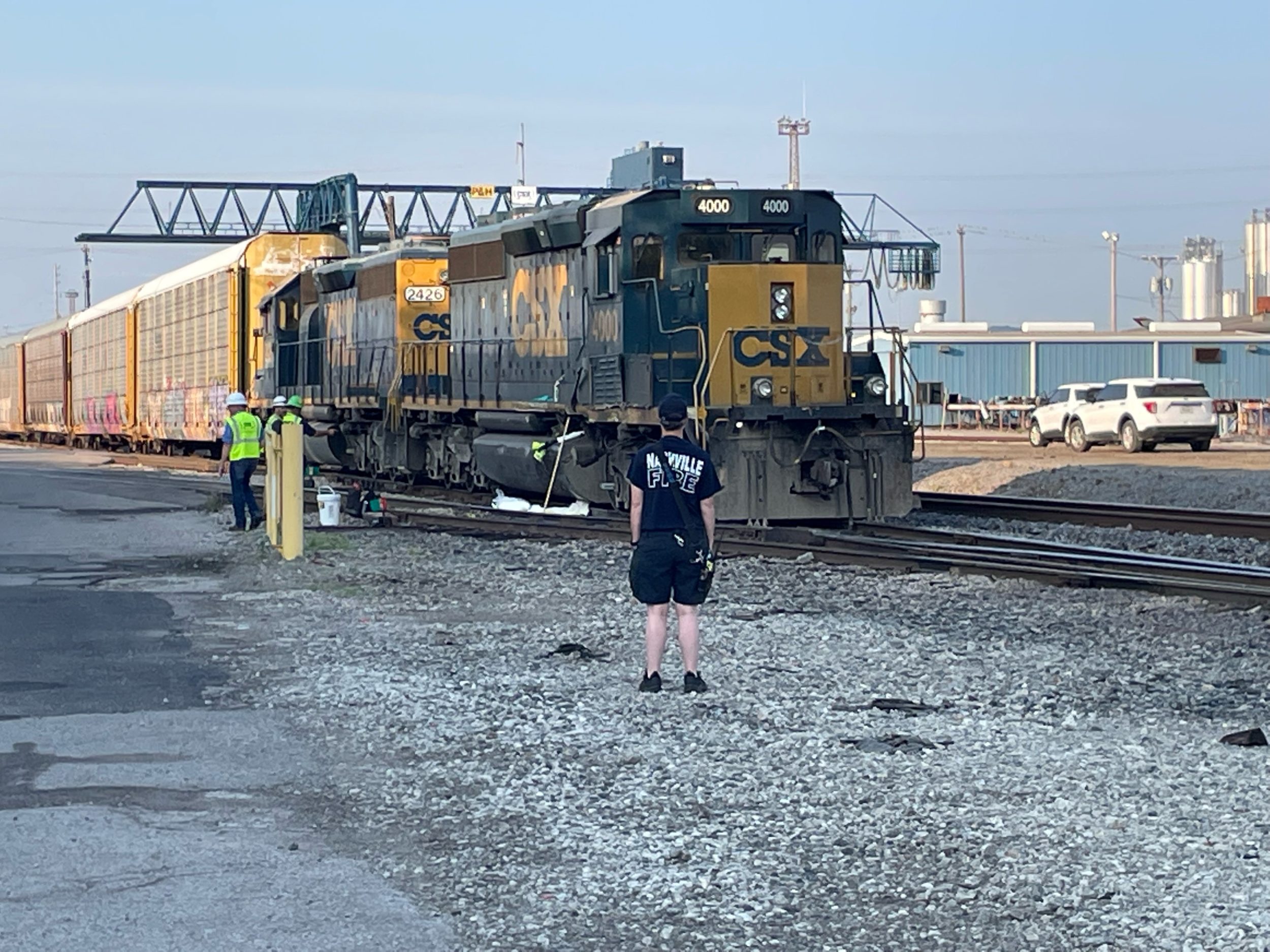 Train Suspiciously Derail Causing Fuel to Leak, Radnor Rail Yard, Woodbine, Nashville, Tennessee, United States - 05 June 2023