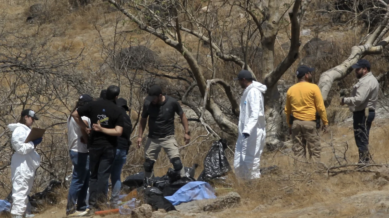 45 Bags Containing Human Remains Allegedly Belonging to Missing Call Center Staff Discovered in a Suburb of Guadalajara, Jalisco, Mexico - 02 June 2023