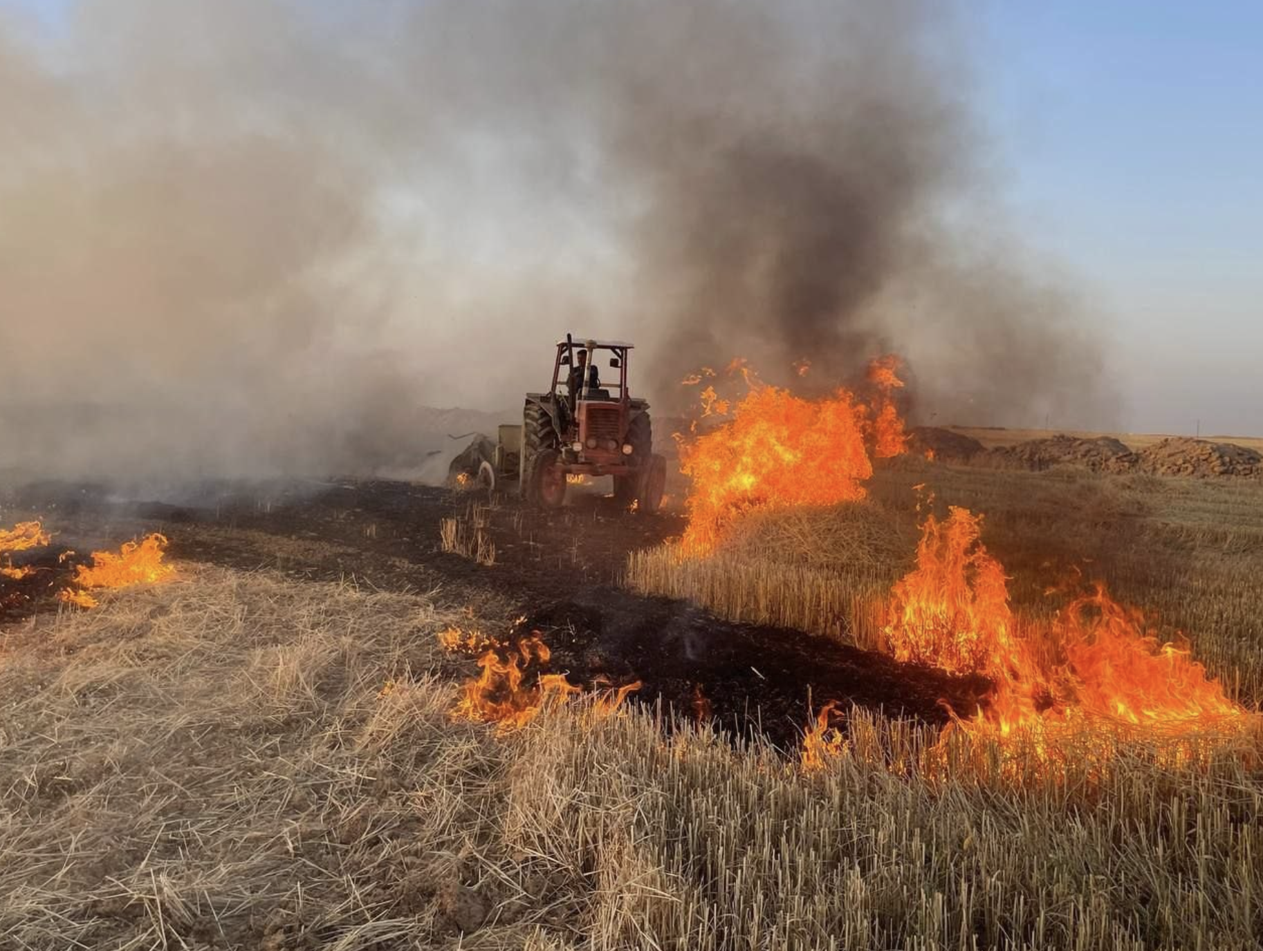 Suspected Islamic State “Hot Summer” Arson on Yazidi Farmer’s Crops, Sinjar, Nineveh Governorate, Iraq – 13 June 2023