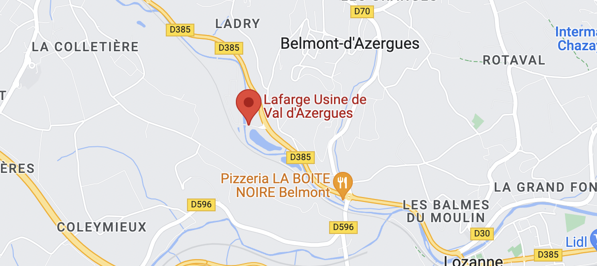 Lafarge Cement Plant, in Lozanne, France
