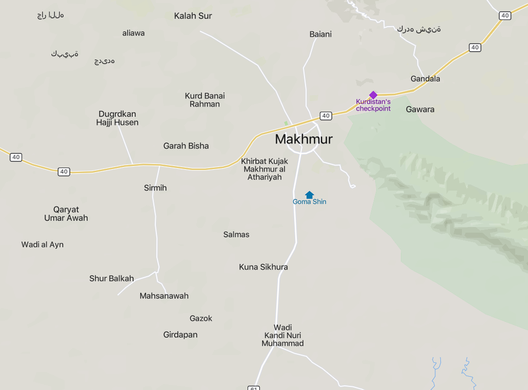 (Chatter) Suspected Islamic State (IS) Militants Install a Fake Checkpoint and Arrest Two People in the North of Mount Makhmur, Erbil Governorate, Iraq - 17 June 2023