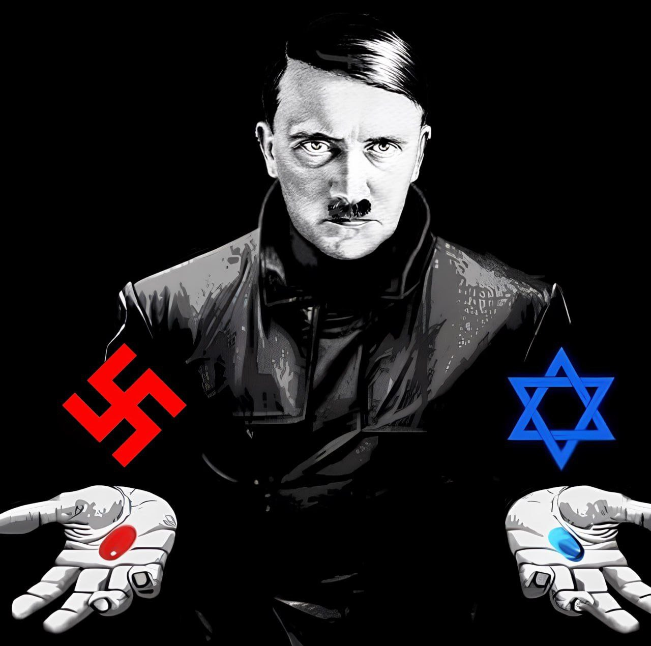 Far-Right Group International National Socialists Poland Share Red Pill/Blue Pill Meme, Poland