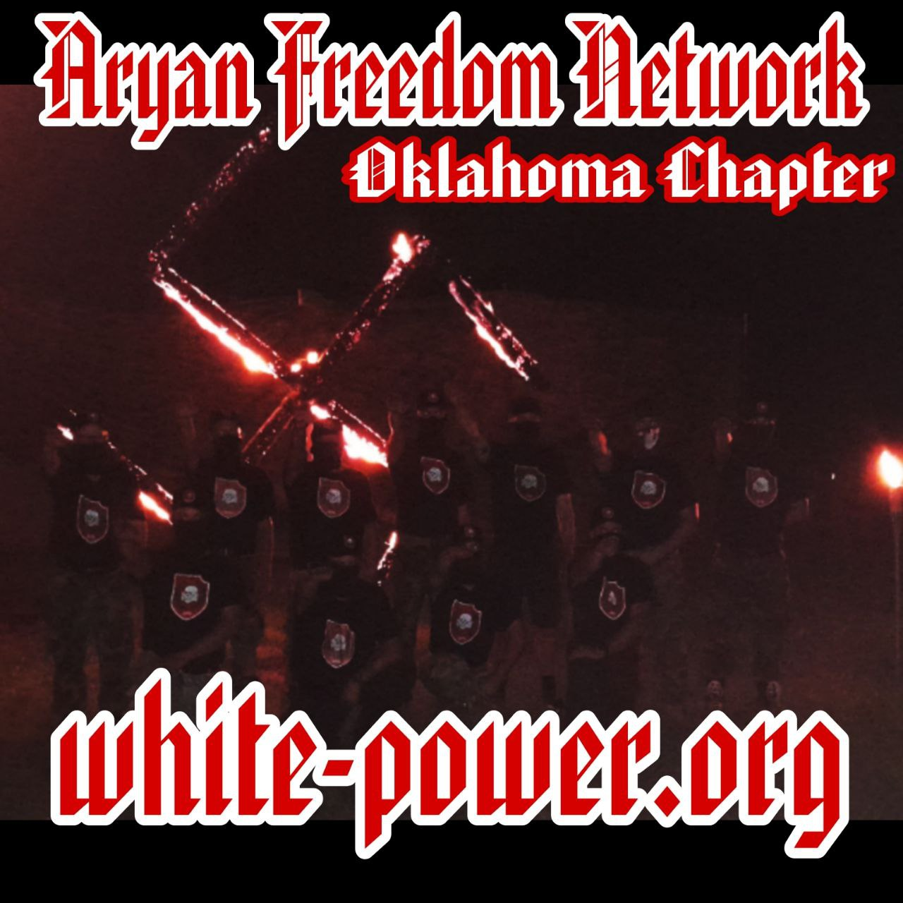 (Right Wing Extremism/Poster) Aryan Freedom Network (AFN) Circulates Poster Featuring the Oklahoma Chapter, United States - 22 June 2023