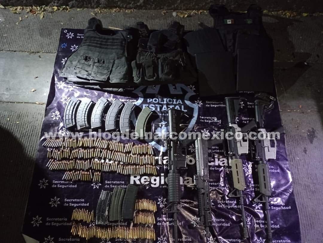 Three Sicarios Are Arrested After Clashes With The Jalisco Police in San Juan De Los Lagos, Jalisco State, Mexico