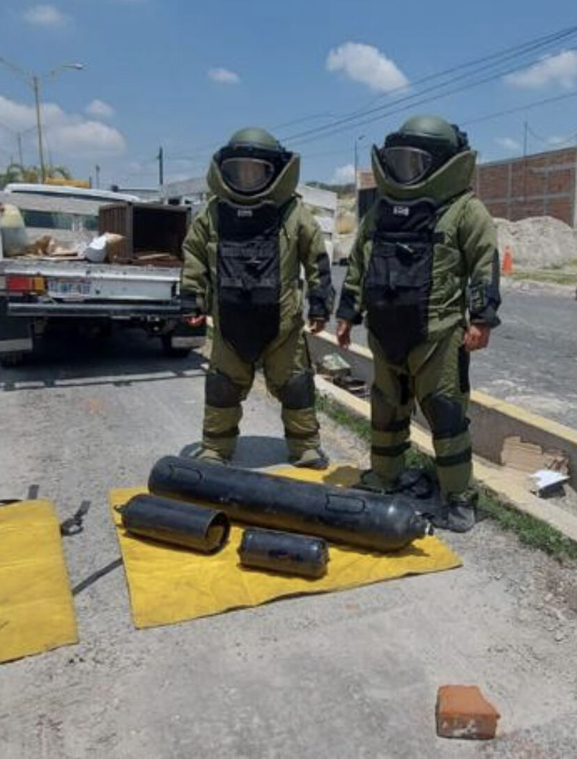 Police Discover a Vehicle Borne Improvised Explosive Device (VBIED) in Jalisco New Generation Cartel (CJNG) Territory, Teocaltiche, Jalisco, Mexico - 07 July 2023