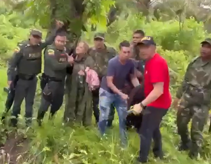 Security Forces Rescue Hilda Pachón, Mother of Villanueva Mayor Oswald Fontecha, One Day After Her Abduction, Casanare, Colombia - 13 July 2023