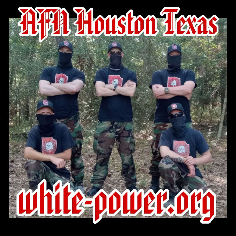 (Right Wing Extremism/Poster) Aryan freedom Network (AFN) Circulates a Poster Featuring Houston Chapter, Texas, United States - 10 July 2023