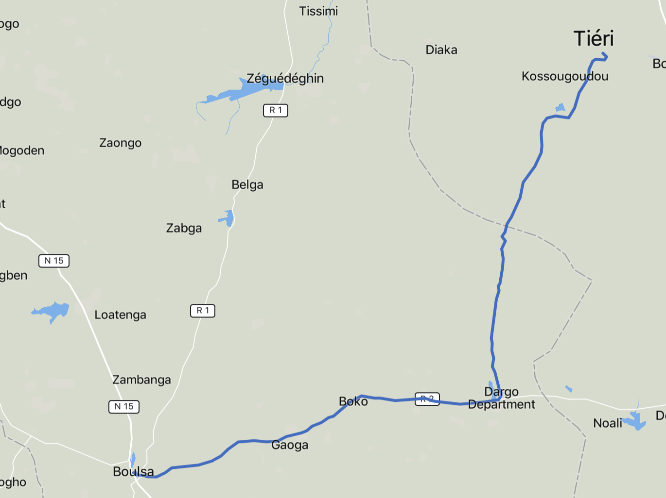 Thiery on the N18 is only 67km away from Boulsa which sits on the N15 road in neighbouring Namentenga Province.