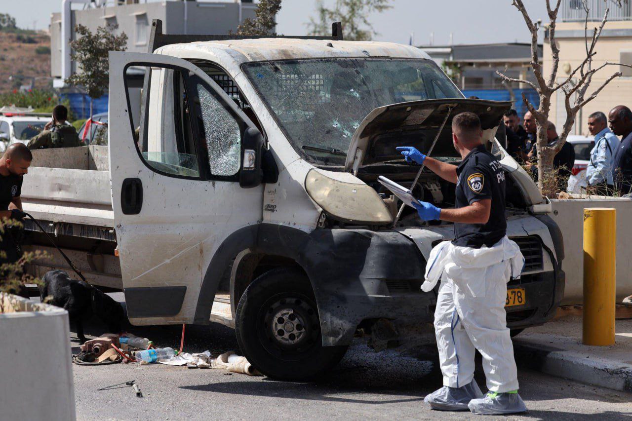 1 Israeli Soldier Killed, And 5 Others Injured In a Ramming at The Maccabim Checkpoint, Ramallah, West Bank - 31 August 2023