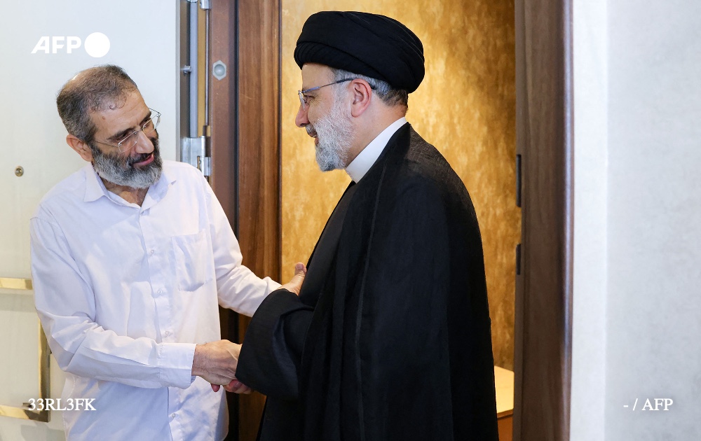 Iranian President Ebrahim Raisi Meets with Convicted Iranian Terrorist Assadollah Assadi, Following His Release by Belgian Authorities in a Prisoner Swap, Tehran, Iran - 19 August 2023