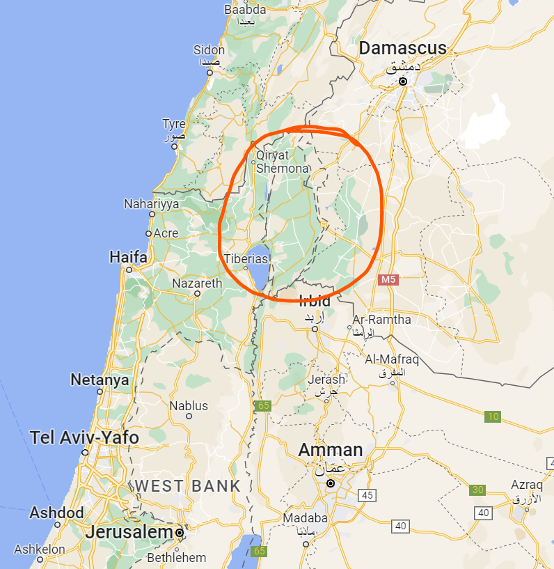 Sound of Explosions in the Israel-Occupied Golan Heights Area Suggest That an Israeli Airstrike is Underway, Syria - 15 August 2023