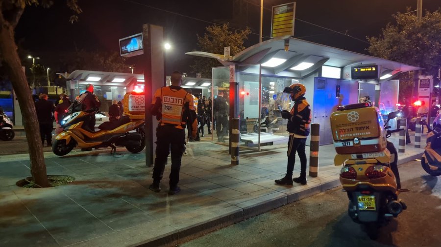 Israeli Civilian Injured in a Knife Attack at Light Rail’s Givat HaMivtar Station, East Jerusalem, West Bank - 21 September 2023