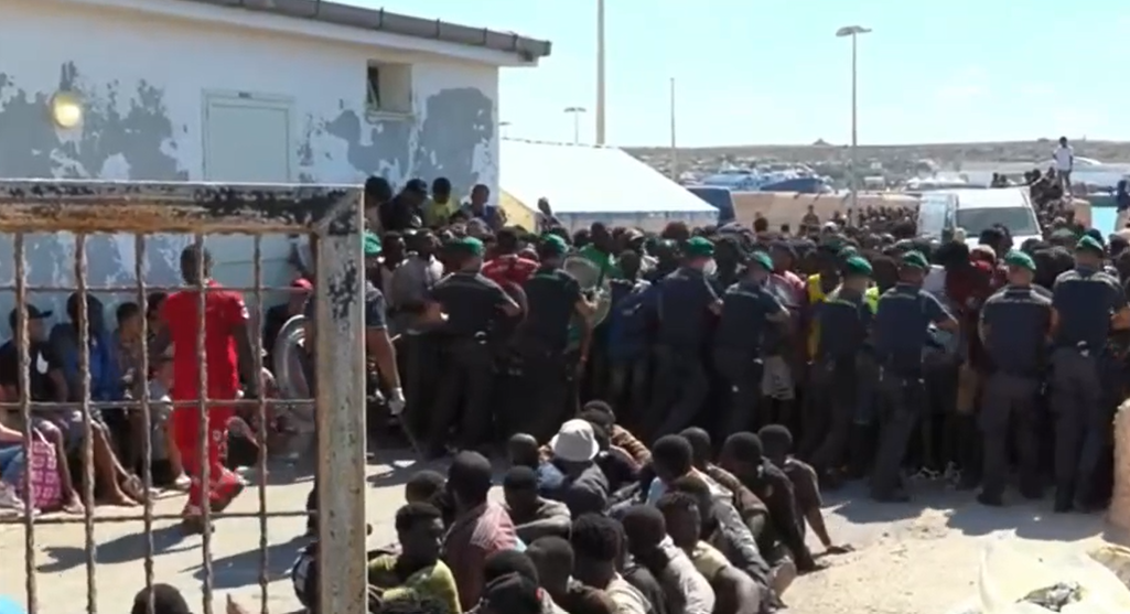 100 Migrant Boats Land on the Italian Coasts in a Few Hours, Lampedusa Island, Sicily Region, Italy - 12 September 2023