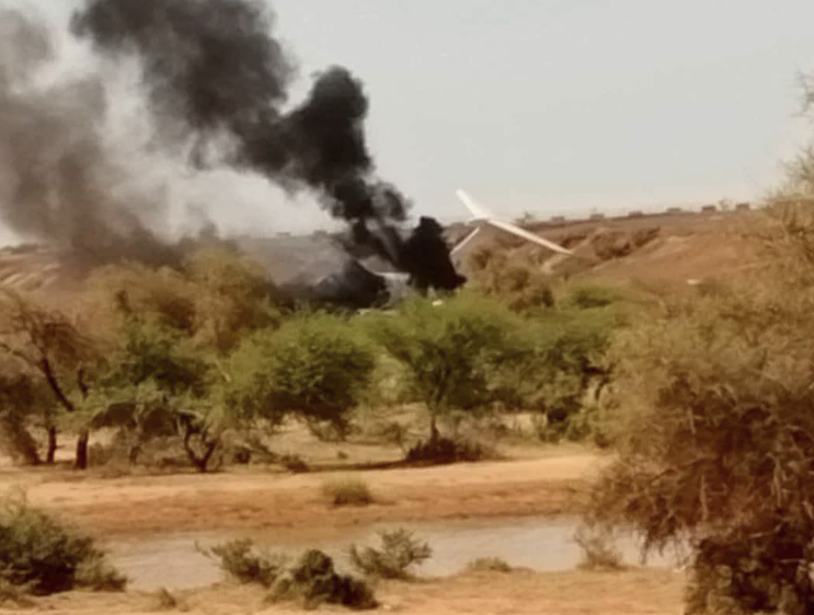 Cargo Plane Allegedly Carrying Wagner Group's Members Crashes at Gaq Airport, Gao Region, Mali - 23 September 2023