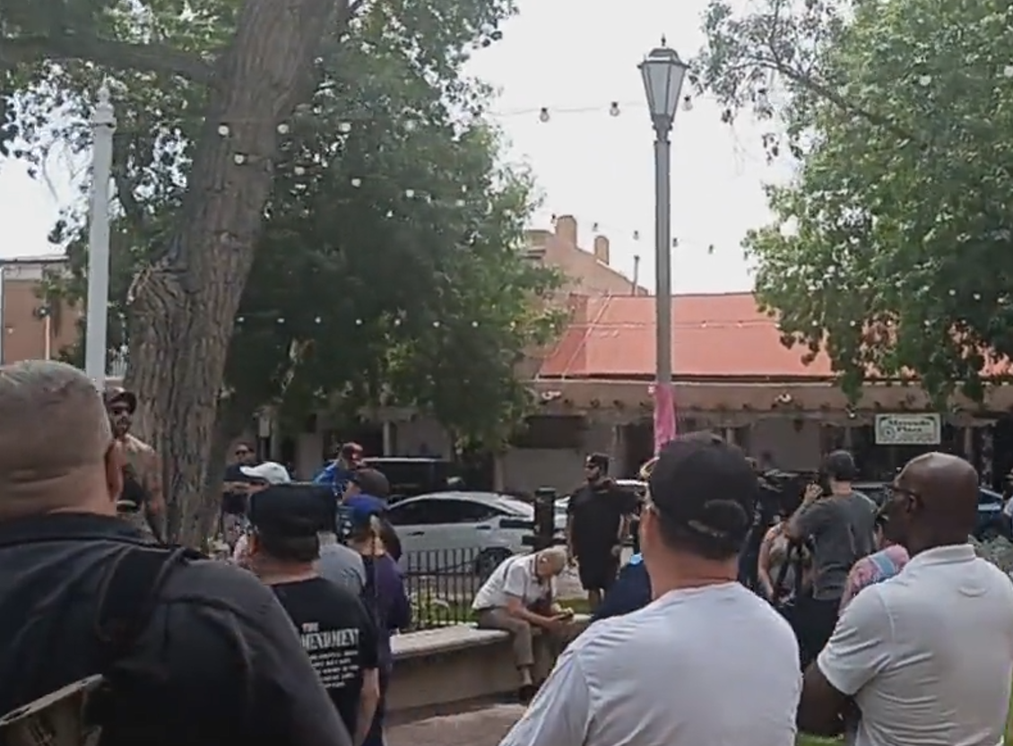 (Video/Right Wing Extremism) Weapon Owners Protest Governor's Executive Order Banning the Open and Concealed Carry of Firearms in Albuquerque Town, New Mexico, United States - 11 September 2023