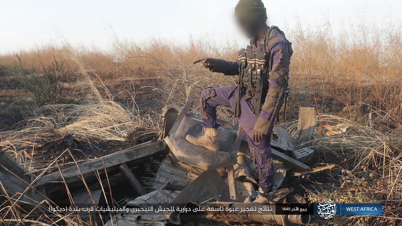 TRAC Incident Report: Islamic State West Africa (ISWA/Wilayat Gharb Afriqiyah) Militants Detonated IED Targeting Nigerian Security Forces along A3 East in Dikwa, Borno, Nigeria - 20 October 2023