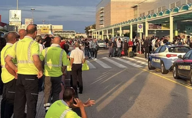 Bomb Threat Alert Leads to the Evacuation of the Olbia Costa Smeralda International Airport, Sardinia Region, Italy - 17 October 2023