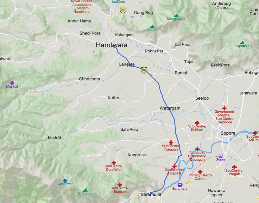 TRAC Incident Report: Indian Security Forces Discover an IED along 701 Handwara-Baramulla Highway in Handwara Sub-District, Jammu & Kashmir, India & Pakistan - 13 October 2023