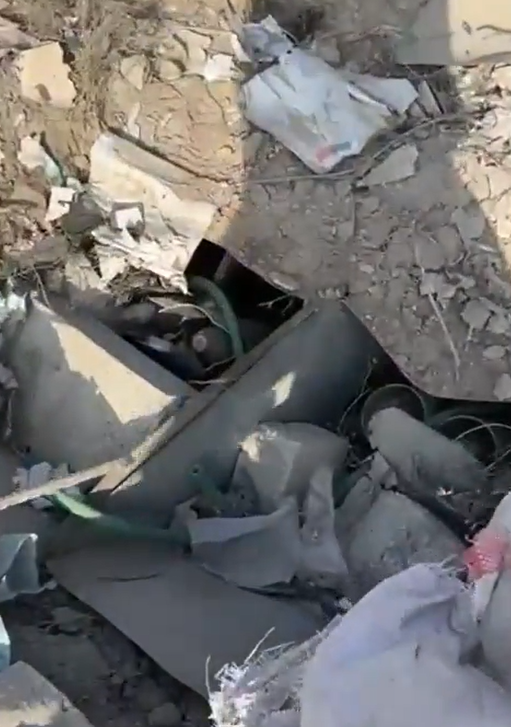 Israel Defense Forces Discover a Hamas Underground Missile Launcher System in the Middle of a Cemetery, Shejaiya, Palestinian Territories, Gaza Strip - 22 December 2023
