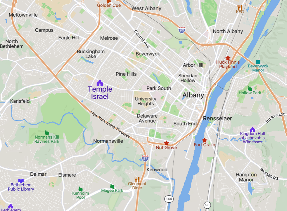 TRAC Incident Report: Man Shots "Free Palestine" and Fires Shotgun Outside Temple Israel [Synagogue] Before the Start of Hanukkah on New Scotland Avenue in Albany, New York, United States - 7 December 2023