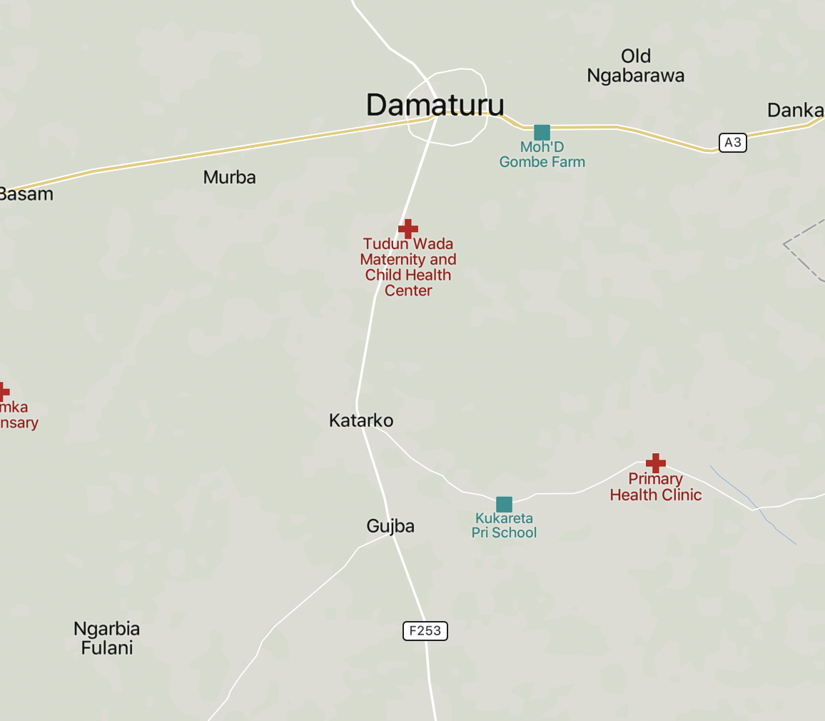 Damaturu – Gujba – Kasisa Road (F253), Yobe State, Nigeria