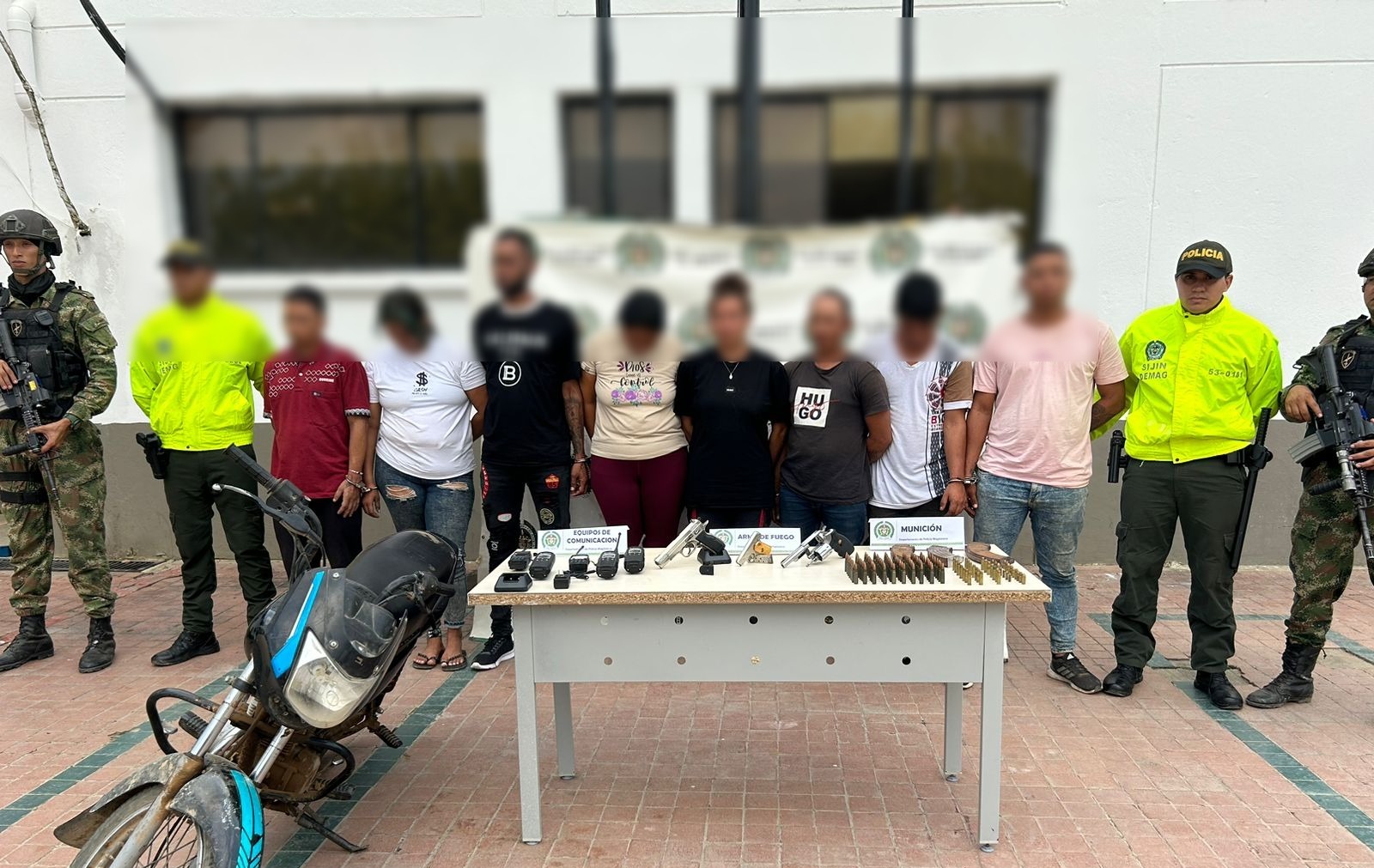 Police Operation Leads to the Capture of Eight Alleged Members of the Las Autodefensas Gaitanistas de Colombia (AGC), Plato, Magdalena Department, Colombia - 05 February 2024
