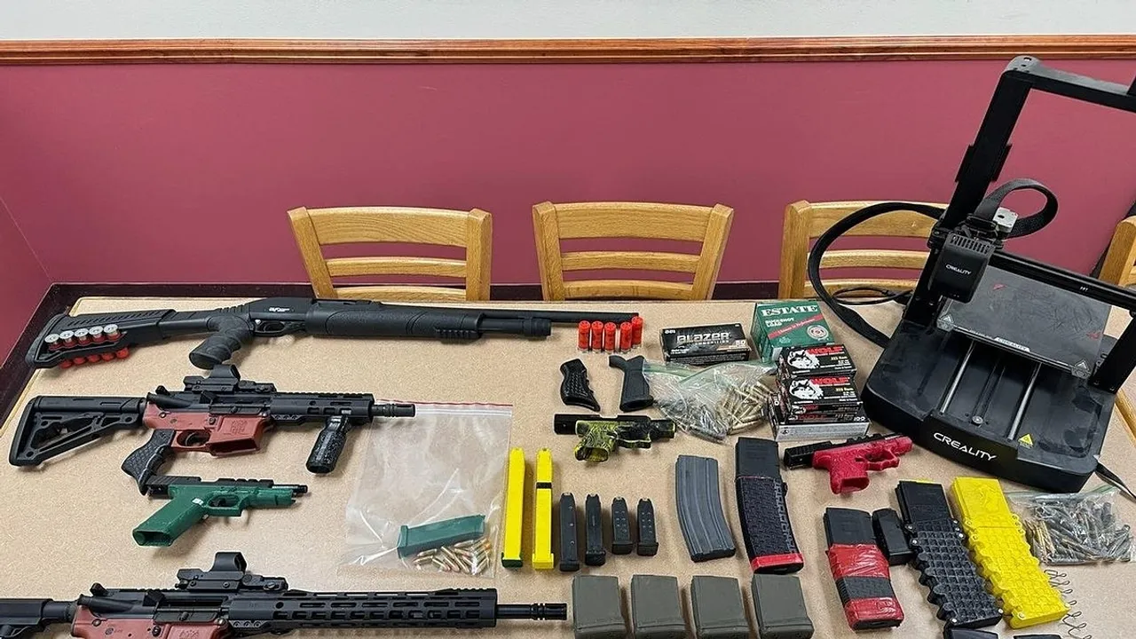 Police Arrest 27-Year-Old Wayne Brunner for Manufacturing 3D-Printed Firearms (Ghost Guns) and Possessing Extremist Material, Herkimer, New York, United States - 01 March 2024