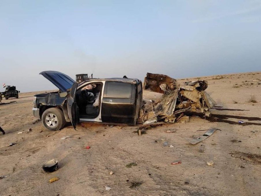 IED Targets Iraqi Military Vehicle in Wadi Tharthar, Iraq