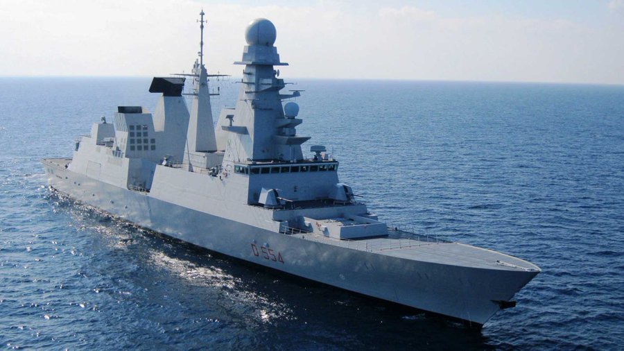 Iran's Backed Houthis Target the Italian Navy Ship Duilio with a Weaponized Drone, Red Sea, Yemen - 02 March 2024