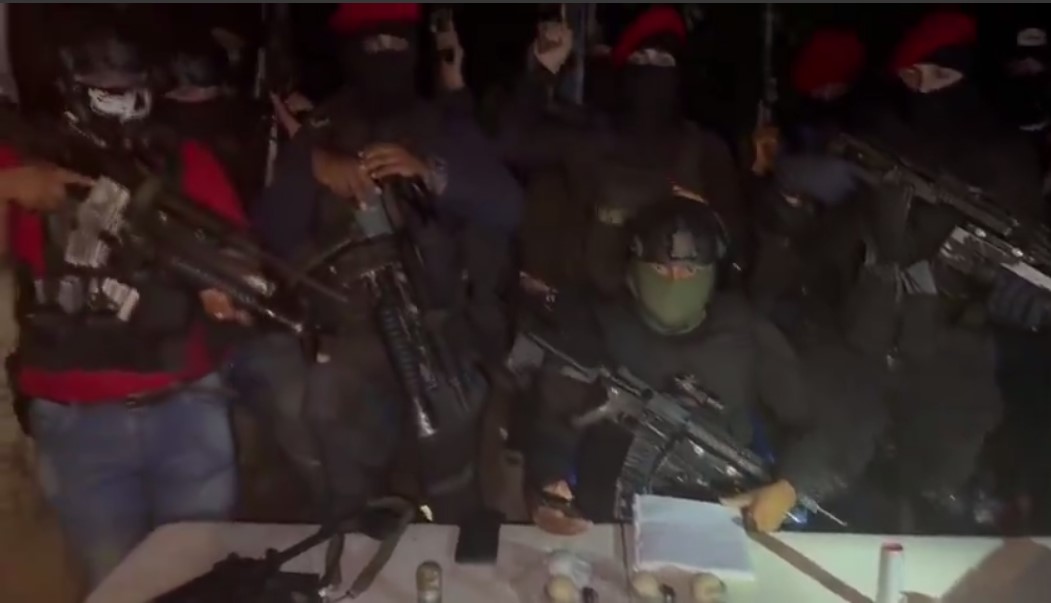 (Video) Jalisco New Generation Cartel (CJNG)-Linked Group 'Kaibil Lafar' Threatens Two Individuals in an Unknown City, Tabasco, Mexico - 4 March 2024