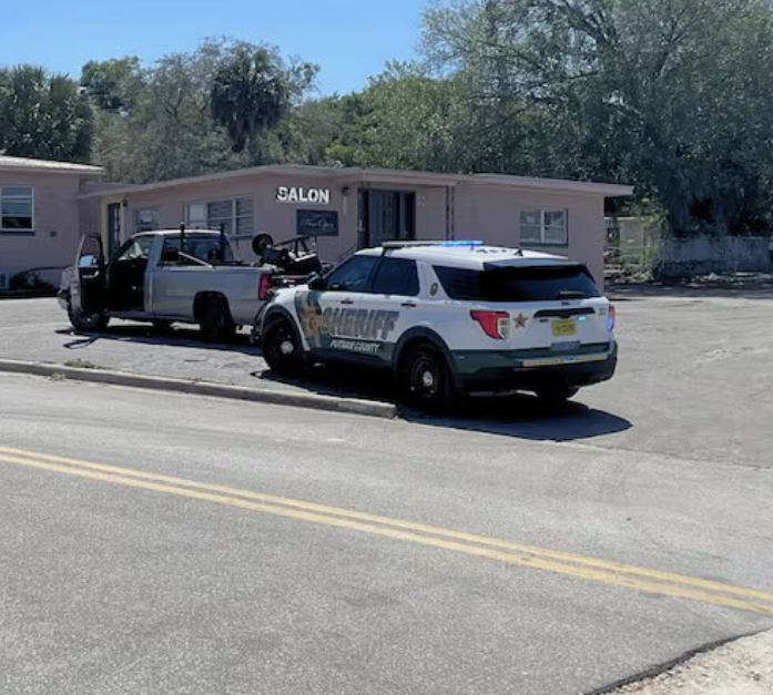 Police Officer Injured in the Detonation of a Chemical Pipe Bomb Improvised Explosive Device (IED) During a Traffic Stop, Palatka, Putnam County, Florida, United States - 05 April 2024