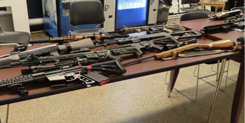 Police Arrest Ryszard Materna for Possessing Dozens of Firearms, Including 'Ghost Guns', in His Home, Rockaway Beach, Queens, New York, United States - 18 April 2024