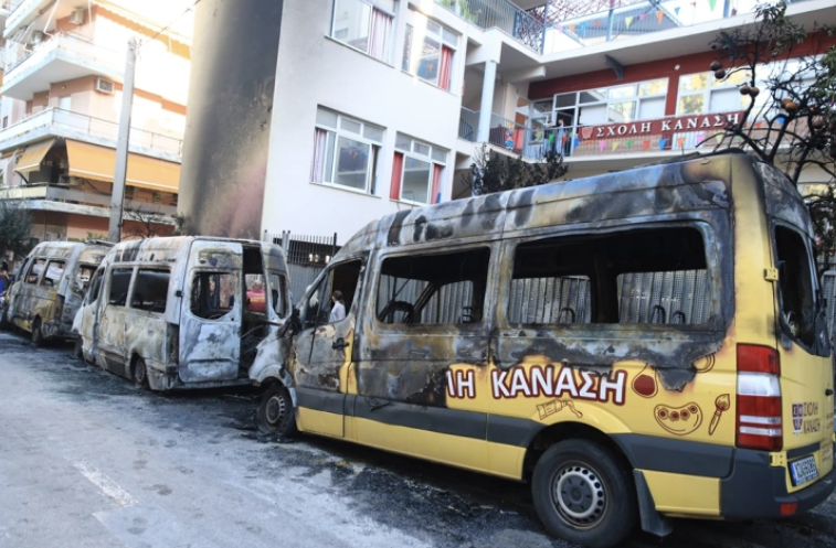 (Claim/Anonymous Anarchist) Anarchists Claim Responsibility for the 14 March Arson Attack on Five Buses of the Kanasis Private School, Athens, Greece - 22 April 2024