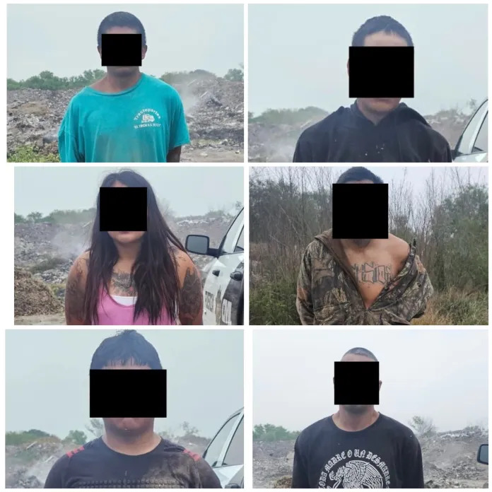 (Photos) Mexican Security Forces Arrest Six Individuals After Gunfight and Seize Weapons, Los Ramones, Nuevo León, Mexico - 17 April 2024