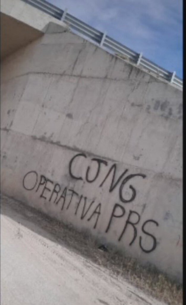 Graffiti, CJNG-Linked Operativa PRS, Encarnación de Díaz, Jalisco