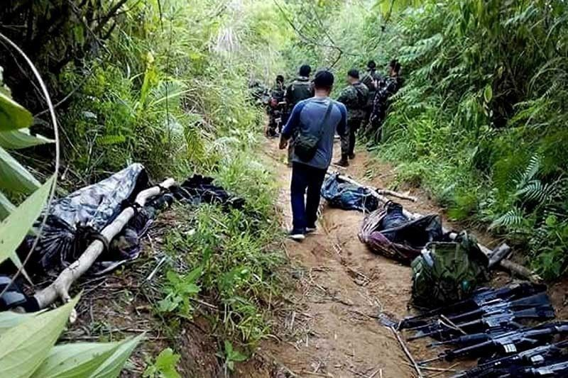 Clashes Between Army Troops and New People's Army (NPA) Militants Result in the Death of One Soldier, Barangay San Roque, Matuguinao, Samar, Philippines - 04 May 2024