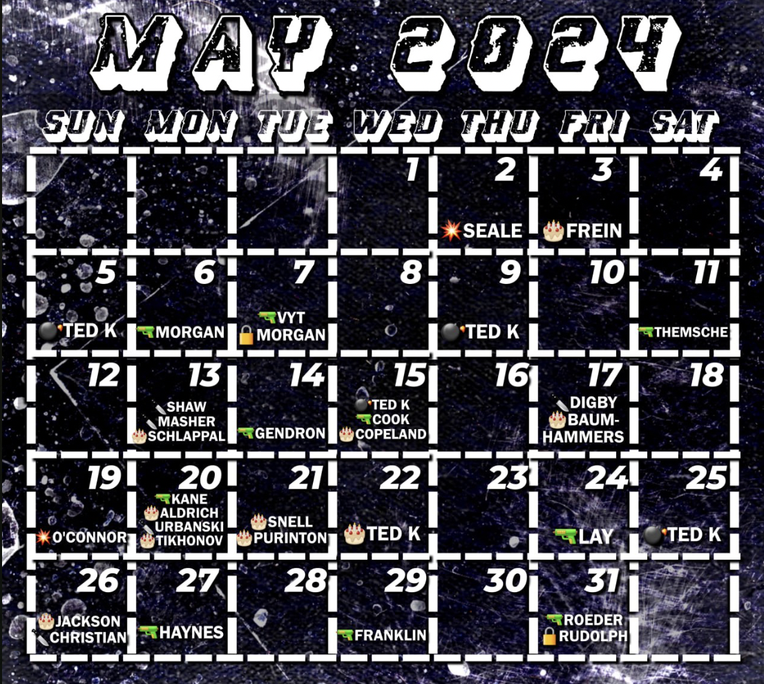 (Right Wing Extremism/ Stochastic Poster) Eco-Fascist Telegram Channel: Saint Calendar for May 2024 – 2 May 2024