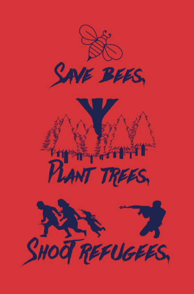 (Right Wing Extremism / Poster) Eco-Fascists Share Several Stochastic Posters: ‘Save the Bees - Not Refugees/Shoot Refugees’ – 23 May 2024