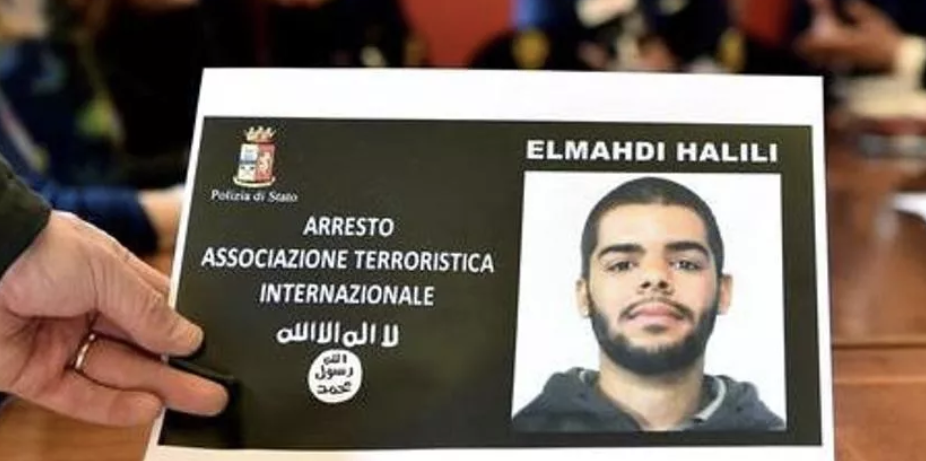 Police Arrest Moroccan National Halili Elmahdi for Supporting the Islamic State (IS), Turin, Piedmont Region, Italy - 28 May 204