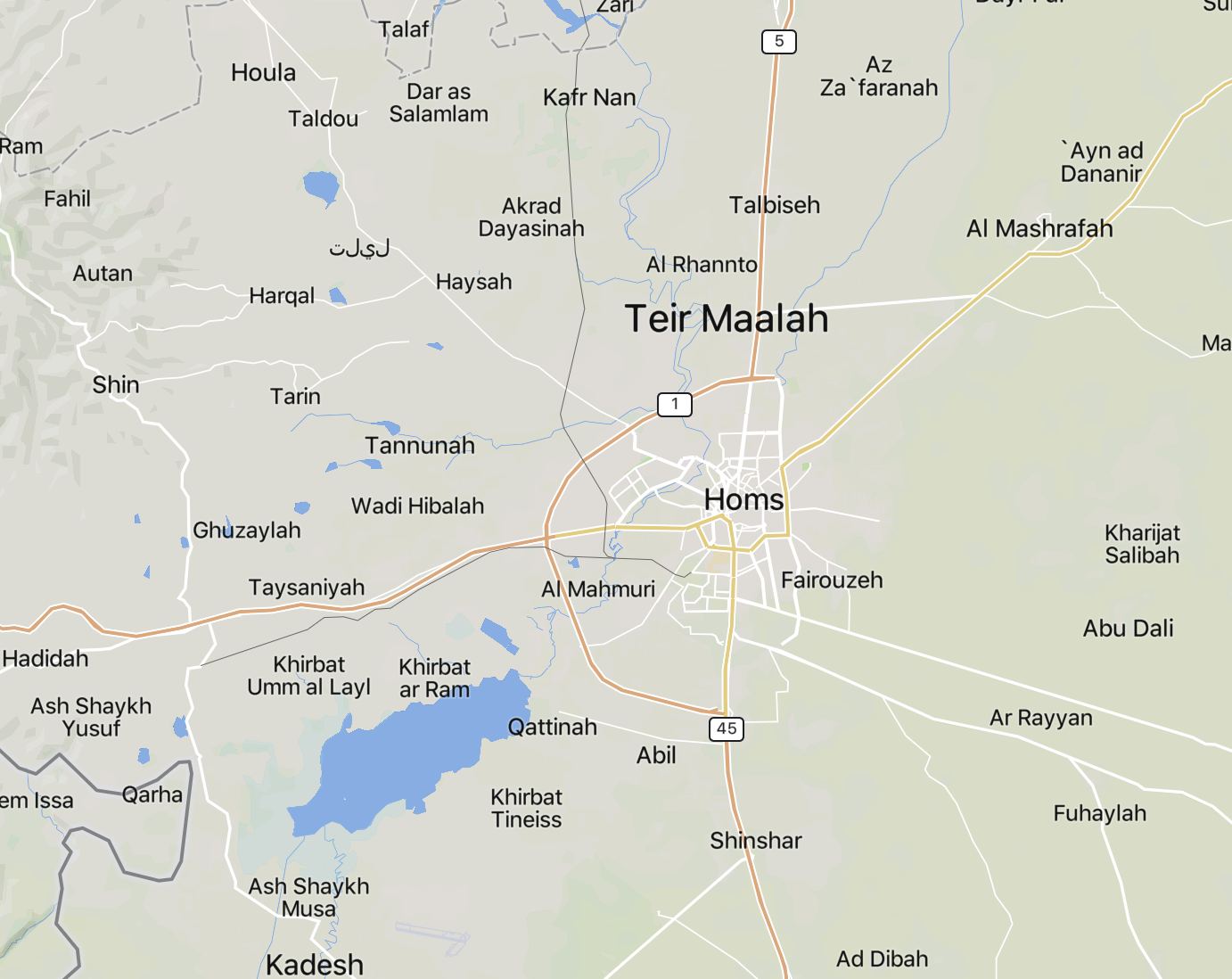 TRAC Incident Report: Suspected Islamic State (IS) Militants Ambush a Vehicle of the Syrian Arab Army (SAA) Near Teir Maalah [M5 Highway], North of Homs City, Homs Governorate, Syria - 18 May 2024
