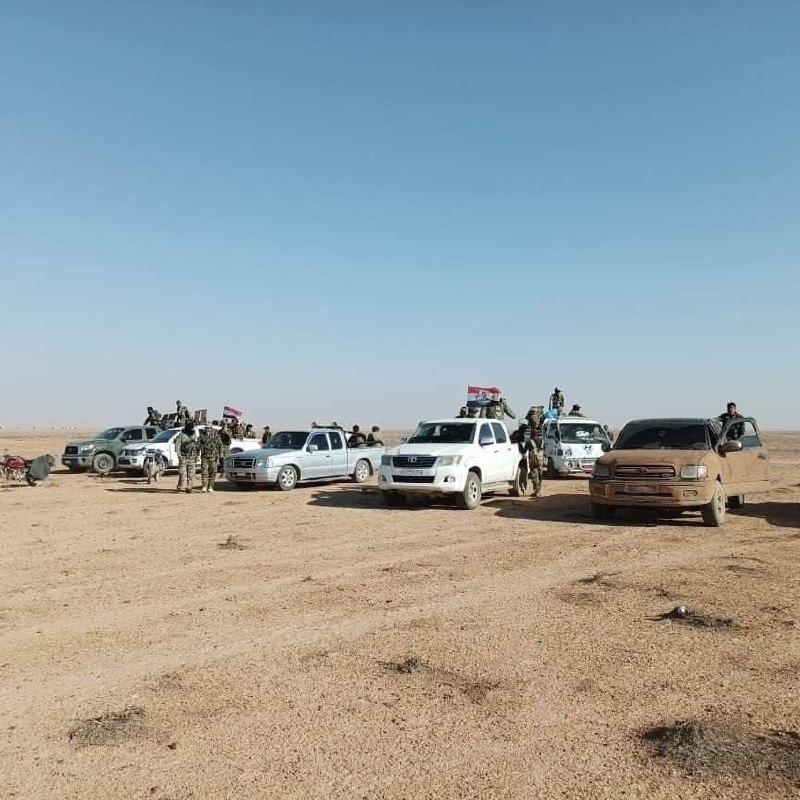(Photos) Syrian Arab Army (SAA) Sends Reinforcements to Fight Against the Islamic State (IS) and Secure the M7 Highway in as-Sukhnah Desert [Badiya], Homs Governorate, Syria - 22 May 2024
