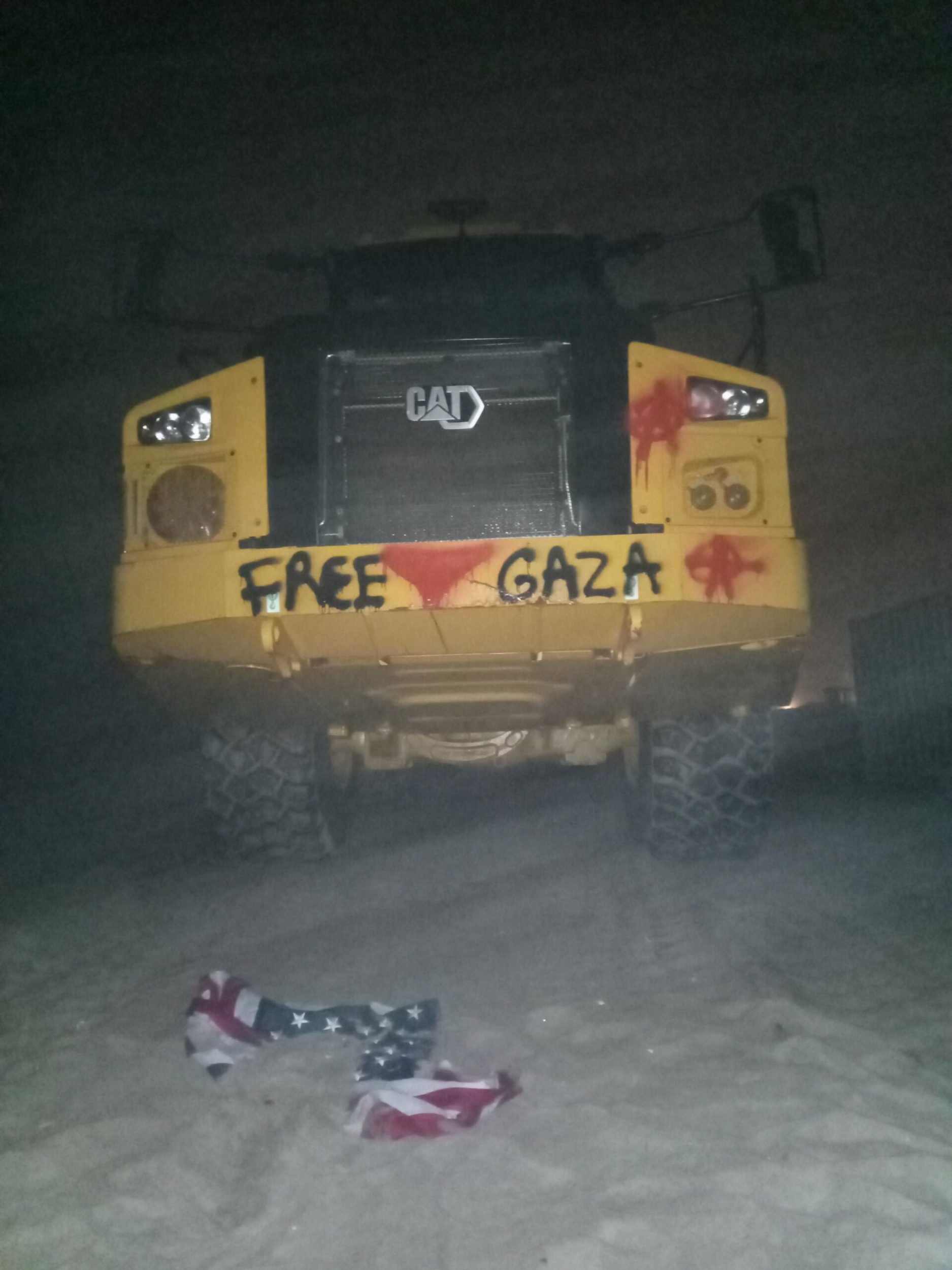 (Claim/Anonymous Anarchist) Anarchists Vandalize Several Caterpillar Heavy Machines in Solidarity with the Palestinian Cause, New York City, United States - 02 May 2024